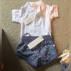 Toddler Boys 12M 1 YR Beaufort Bonnet Polo and Minnow Swim Trunks